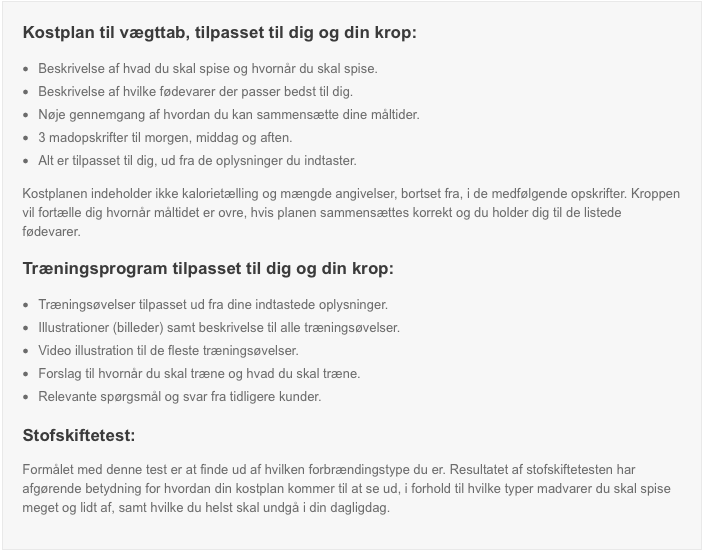 Vægttabsprogram